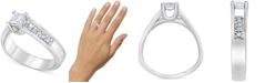 Macy's Diamond Princess-Cut Ring (3/4 ct. t.w.) in 14k White Gold